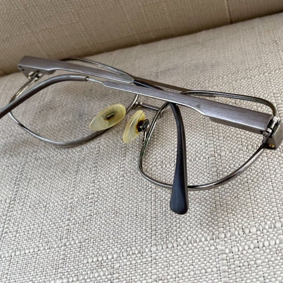 Vintage Glasses Frame Safilo Men Eyeglasses Silver Tone Frame - Picture 4 of 12